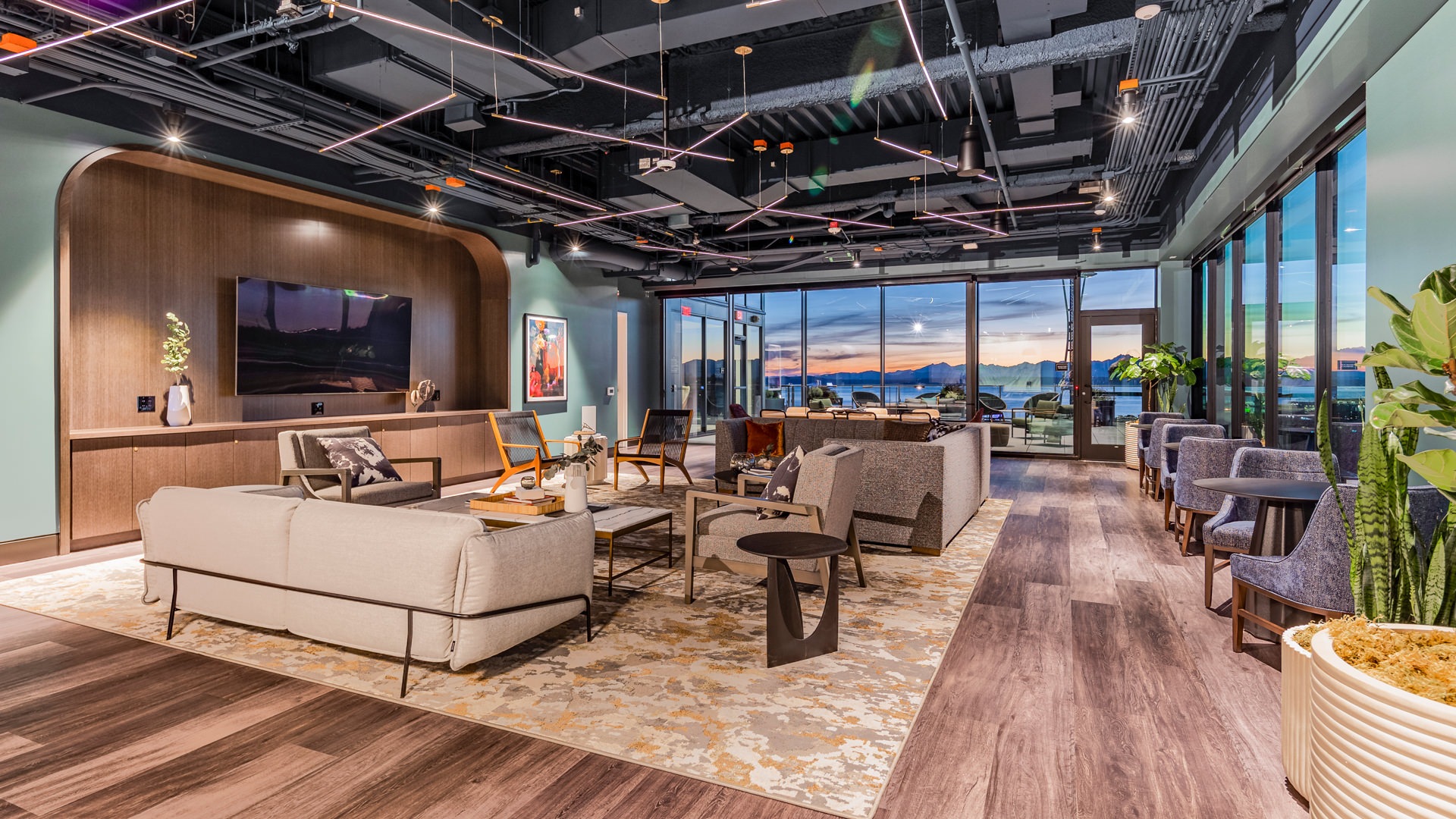Clubroom with Seattle View